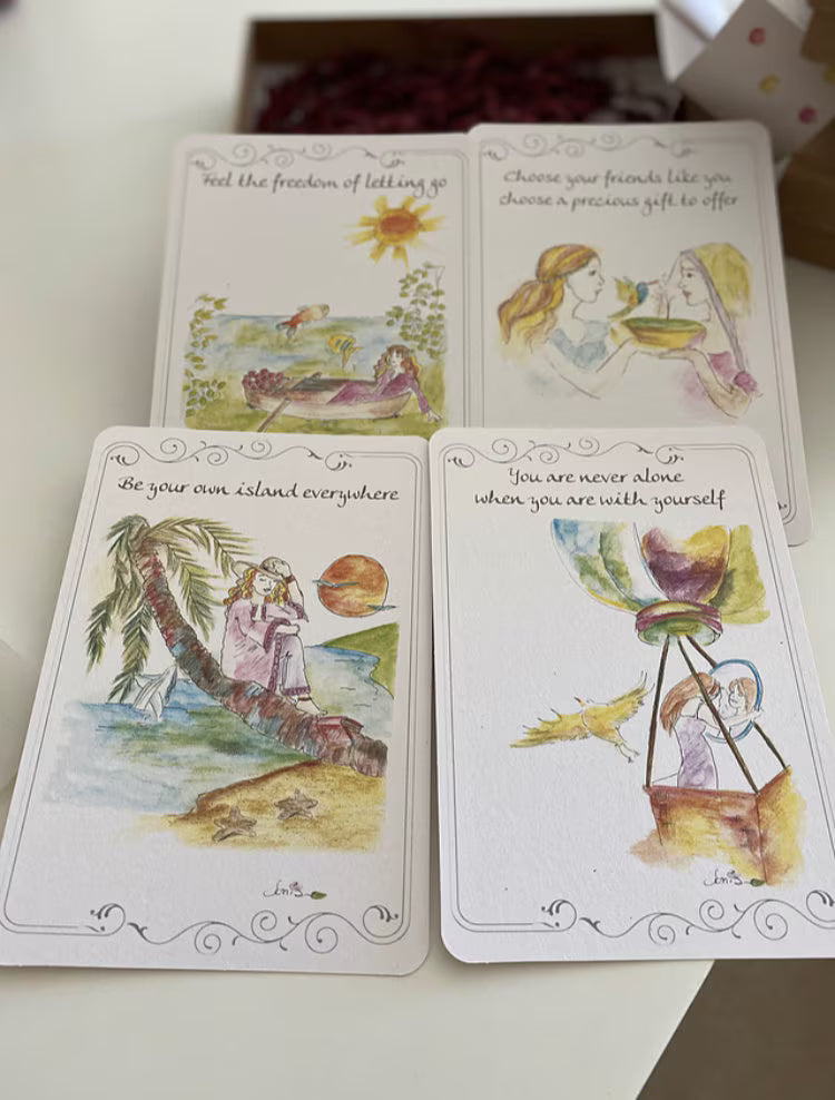 The Soulful Empowerment Deck – 40 Watercolor Affirmation Cards