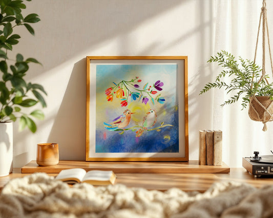 Connection and Gratitude - Golden Frequency Fine Art Print