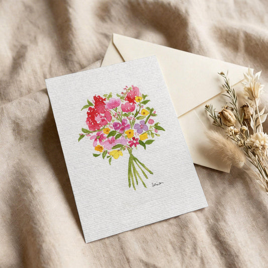 Set of 3 Botanical Postcard | Handmade Watercolor Hand-Painted Stationary Gift