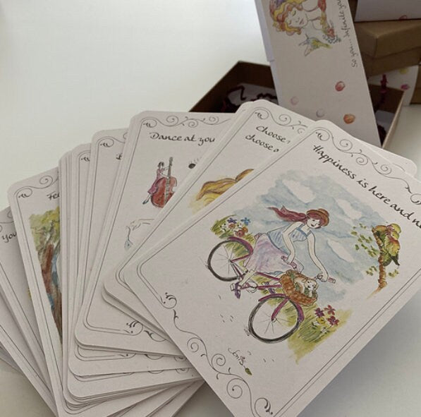 The Soulful Empowerment Deck – 40 Watercolor Affirmation Cards