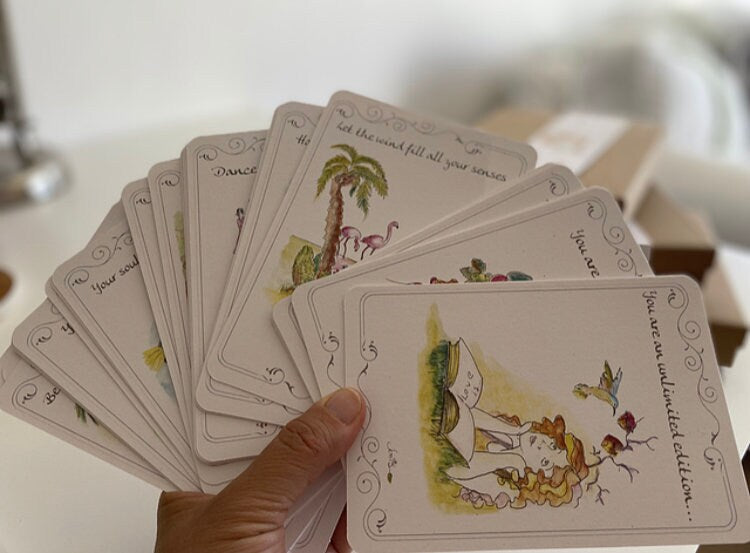 The Soulful Empowerment Deck – 40 Watercolor Affirmation Cards
