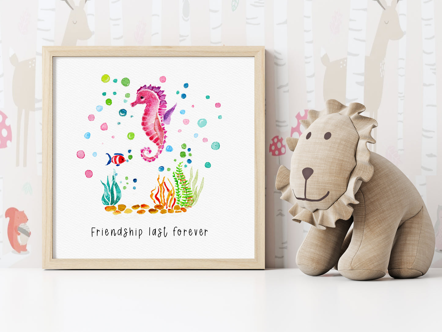 Set of 6 Nautical Nursery Watercolor  Girl Prints - "Sea of Empowerment" Collection.