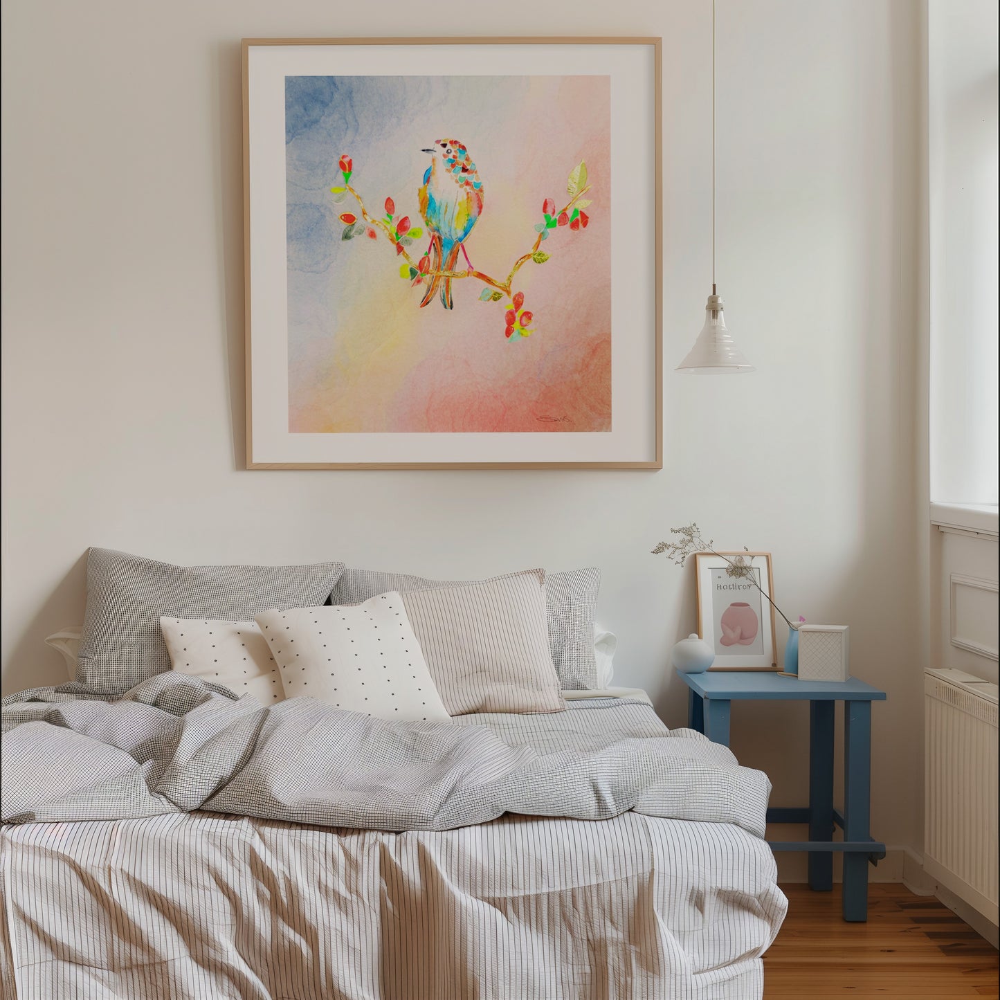The Healing Collection - Set of 4 Golden Birds Frequency Art Prints