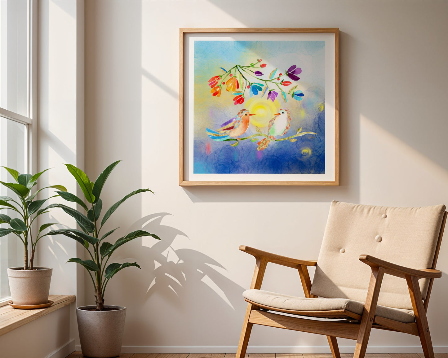Connection and Gratitude - Golden Frequency Fine Art Print