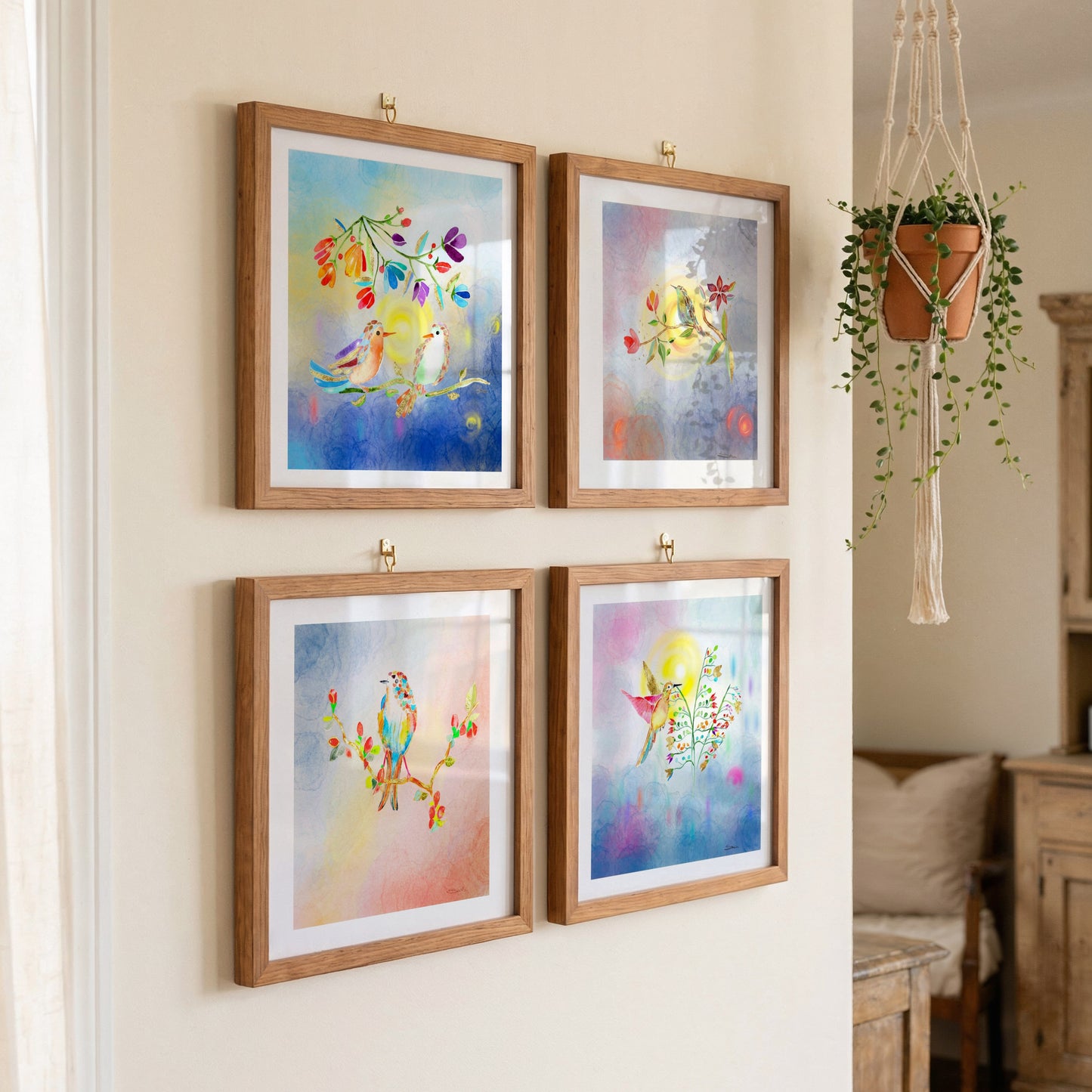 Connection and Gratitude - Golden Frequency Fine Art Print