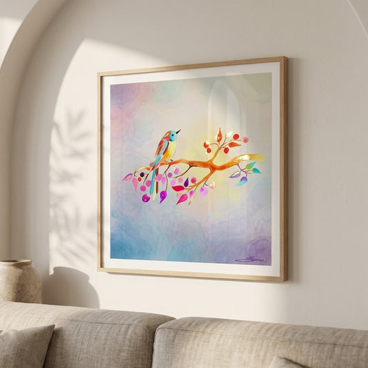Love & Heart Opening - Golden Frequency Fine Art Print