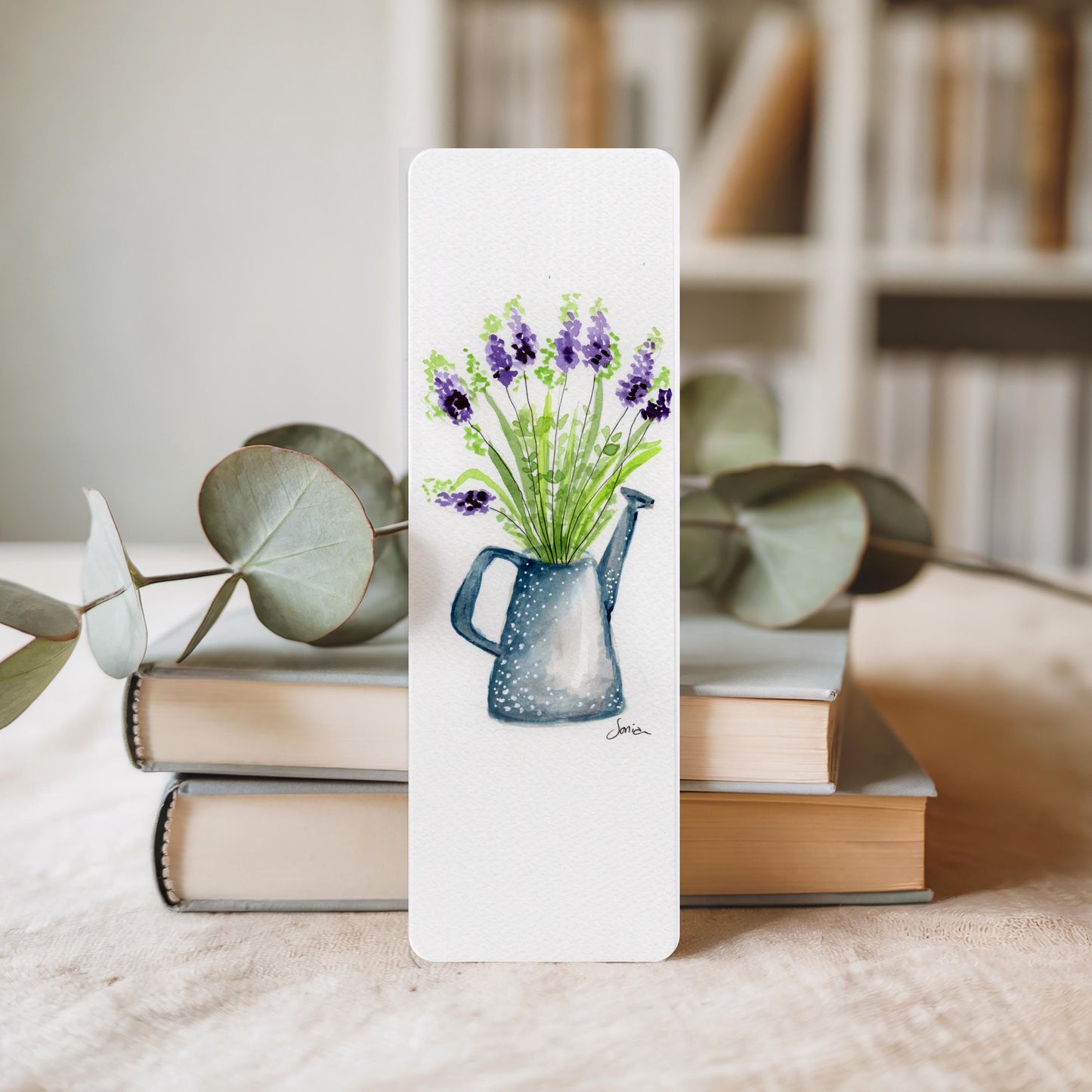 Set of 3 Watercolor Botanical Bookmarks | Wildflower Floral Stationery Bundle